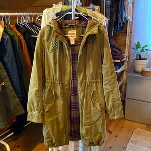 Army green Mossimo Utility Style cotton jacket.